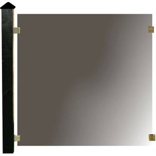 Nordic glashegn til alu stolper H: 100 x B: 100 cm klar glas (På lager i varehus)