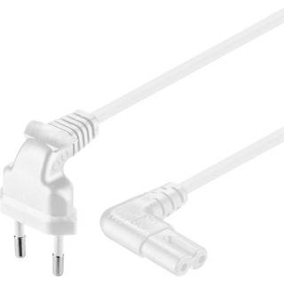Pro Strømkabel C7 (2 pins) - Hvid - 0.7 m - 90°