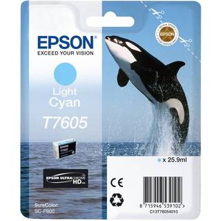 Epson Epson T7605 Blækpatron Ljus cyan T7605