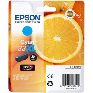 Epson Epson 33XL Blækpatron Cyan T3362