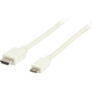 Valueline High Speed Hdmi Kabel Med Ethernet HDMI-Stik - HDMI Mini Male 1.00 m Hvid