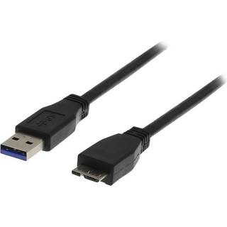 DELTACO USB 3.0 kabel A han - Micro B han 1m