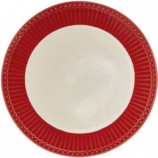 GreenGate Melamine Dinner Plate Lily Petit White