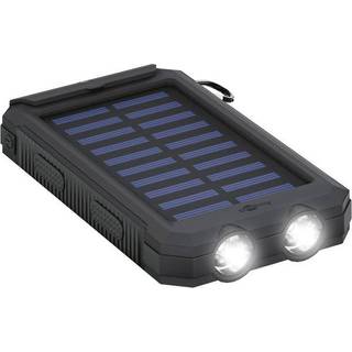 Goobay Outdoor powerbank med solceller og lommelygte - 8.000 mAh