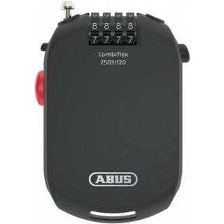 Wirelås Abus 2503 Combiflex, 120 cm + UCH 2503 Sort