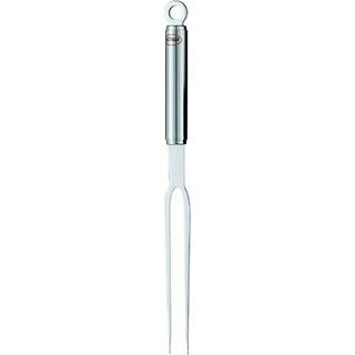 Rösle Aufschnittgabel / Vorlegegabel 30 cm mit Rundgriff - Edelstahl - Silber