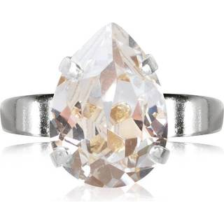 Mini Drop ring crystal rhodium