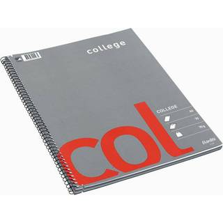 Bantex col kollegieblok A4 u/huller ulinieret 70 ark 70gr.