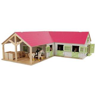 Kids Globe Pink Hestestald Hjørne stald