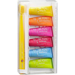 Be you six taste pack, med 6 smagsvarianter + tandbørste