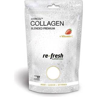 Re-fresh Superfood Collagen Blended Premium, Jordbær, 150 g