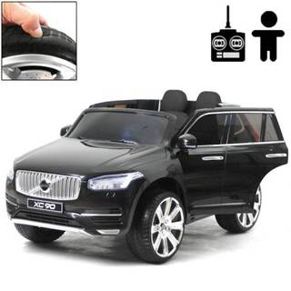 Volvo XC90, 12V, med gummihjul og lædersæde.
