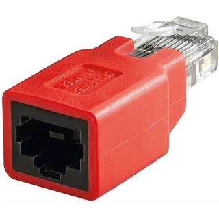 CAT5 Krydset netværksadapter, rød | PRIS-MATCH