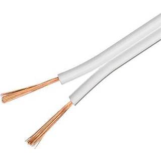 DELTACO Speaker cable, 2x0.75mm, conductor of pure copper, 100m, white