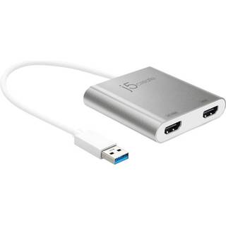 j5create USB 3.0 Type-A to Dual HDMI - 20cm