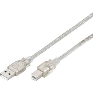 USB kabel 2.0 - USB-A han / USB-B han - Trans - 1.8 m