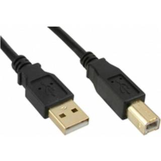 MICROCONNECT USB2.0 A-B 3m M-M Goldplated