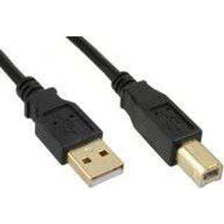 MICROCONNECT USB2.0 A-B 5m M-M Goldplated