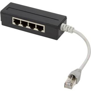 Modular splitter - RJ45 han til 4 x RJ45 hun (til telefoni)