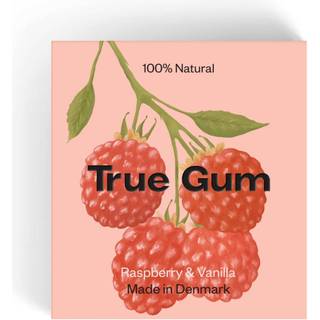True Gum Tyggegummi Raspberry & Vanilla - 21 g.