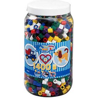 Hama Maxi Perler 1400 stk - Mix 00 Ca. 1400 perler - Mix 00 - Farve nr. 1, 3, 5, 7, 9, 10, 18.