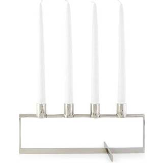 Klong - A.D. Adventsljusstake Stål - Lysestager og lanterner - Broberg & Ridderstråle - Sølv
