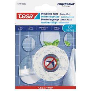 Tesa Monteringstape til fliser og metal, 19 mm, 1,5 m