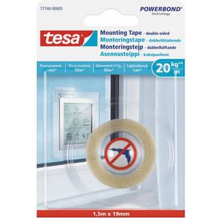 Tesa Monteringstape til transparente overflader og glas (20 kg/m), rulle ✓ På lager - klar til levering og afhentning