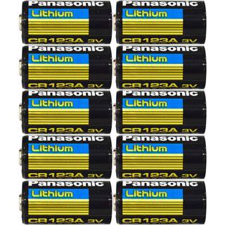 Batteri til VVS Panasonic CR123A Lithium Batteri 3V 10 stk. Løse