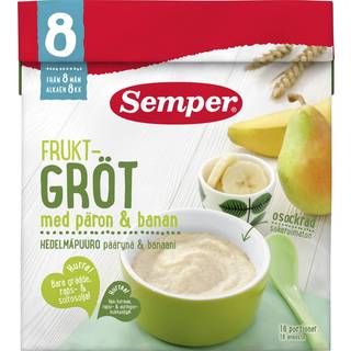 Semper Havregrød Pære & Banan 8M (480 g)