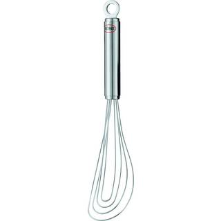 Rösle Tellerbesen 22 cm mit Rundgriff - Edelstahl - Silber