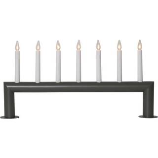 Lysestage Circum, lige, 7-flamme, gråbrun