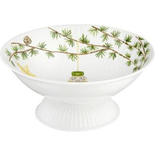 Kähler - Hammershøi Christmas opsats, hvid m. deko - Ø23 cm.