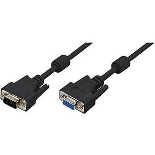 LOGILINK VGA Cable ST/BU black 2x Ferrit Core 5M