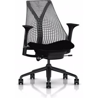 Herman Miller Sayl kontorstol med armlæn, sort sæde og netryg