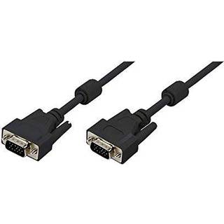 LOGILINK VGA Cable ST/BU black 2x Ferrit Core 3M
