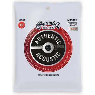 Martin MA540T Authentic Acoustic Lifespan® 2.0 Light 12-54 Phosphor Bronze