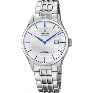 Festina Swiss Made herreur i stål med lænke