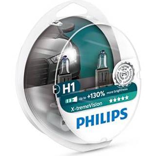 H1 Pære - PHILIPS WhiteVision Halogen - 55 watt (2 Stk)