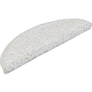 trappemåtter 15 stk. 56x17x3 cm hvide halvrunde