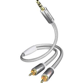 Inakustik Premium MiniJack - RCA stereo lydkabel (3.5 mm. Jack han - 2x RCA han) | 5 meter