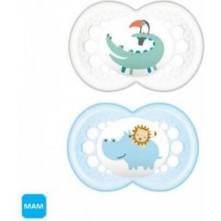 MAM Clear Sut 6+ mdr - Lilla & Gennemsigtig