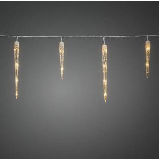 Konstsmide Christmas LED lyskæde istappe 500 cm Eiszapfen, Hvid/opal, Plast