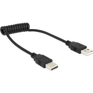 Delock Kabel USB 2.0-A han/han spiralkabel