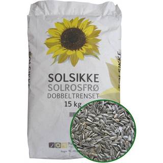 Stribet solsikke - dobbeltrensede 15 kg