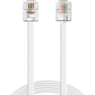 Sandberg 500-60 RJ11 Telefonkabel - Hvid - 1.8m