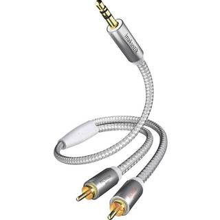 Inakustik Premium MiniJack - RCA stereo lydkabel (3.5 mm. Jack han - 2x RCA han) | 1,5 meter