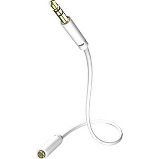 Inakustik Star MiniJack stereo forlænger lydkabel (3.5 mm. Jack han - hun) | 1,5 meter