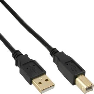 USB kabel 2.0 - USB-A han / USB-B han - Grå - 1 m