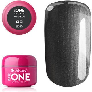 Base one - Metallic - Mørk sølv 5g UV gel